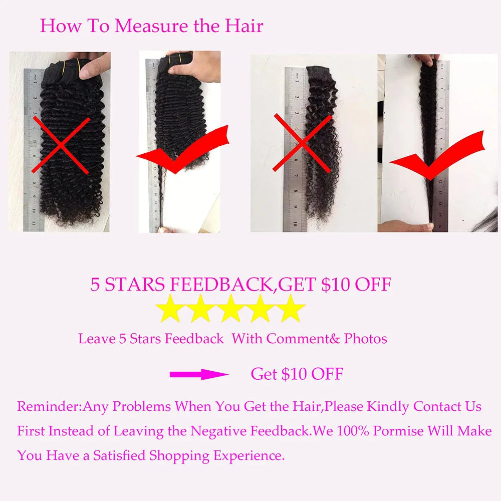 Human Hair Weft Different 4C Afro Kinky Curly Virgin Brazilian Human Hair Extensions Weave Bundles